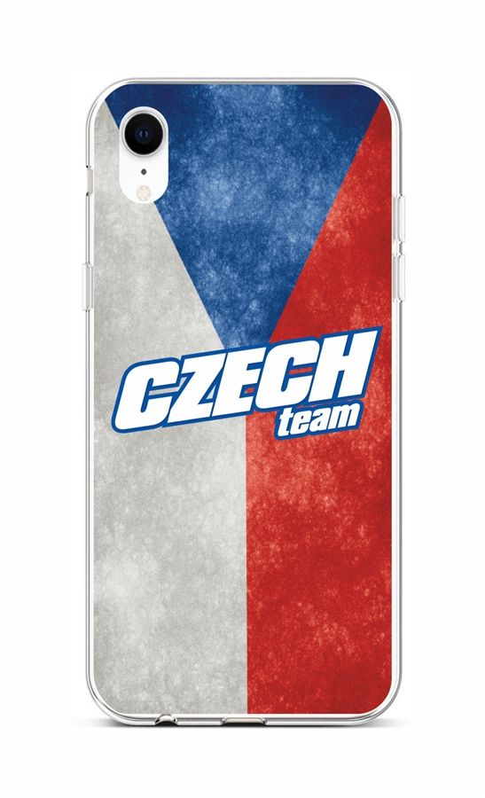 Kryt TopQ iPhone XR silikon Czech Team 48516 (pouzdro neboli obal na mobil iPhone XR)