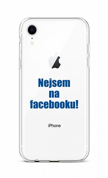 Zadní silikonový kryt na iPhone XR Nejsem na Facebooku