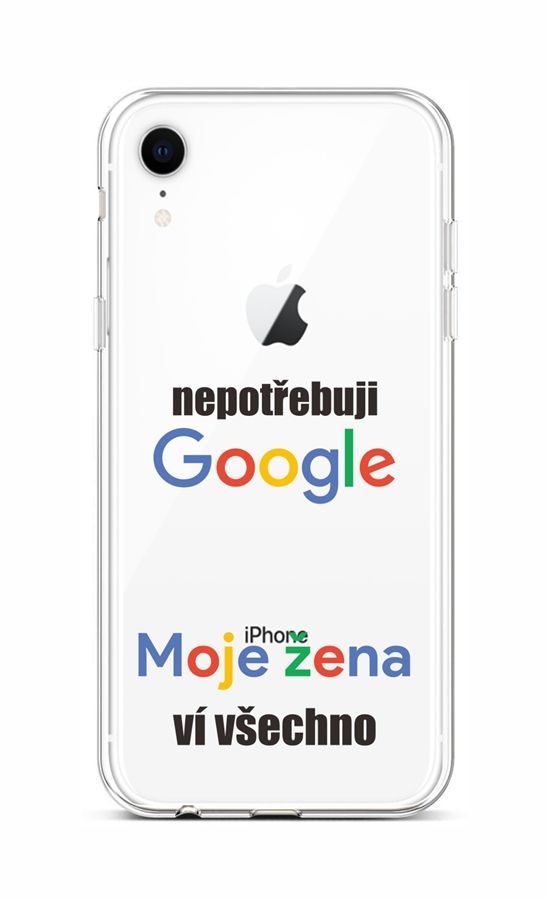 Levně Kryt TopQ iPhone XR silikon Google 48521 (pouzdro neboli obal na mobil iPhone XR)