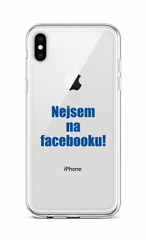 Zadní silikonový kryt na iPhone XS Nejsem na Facebooku