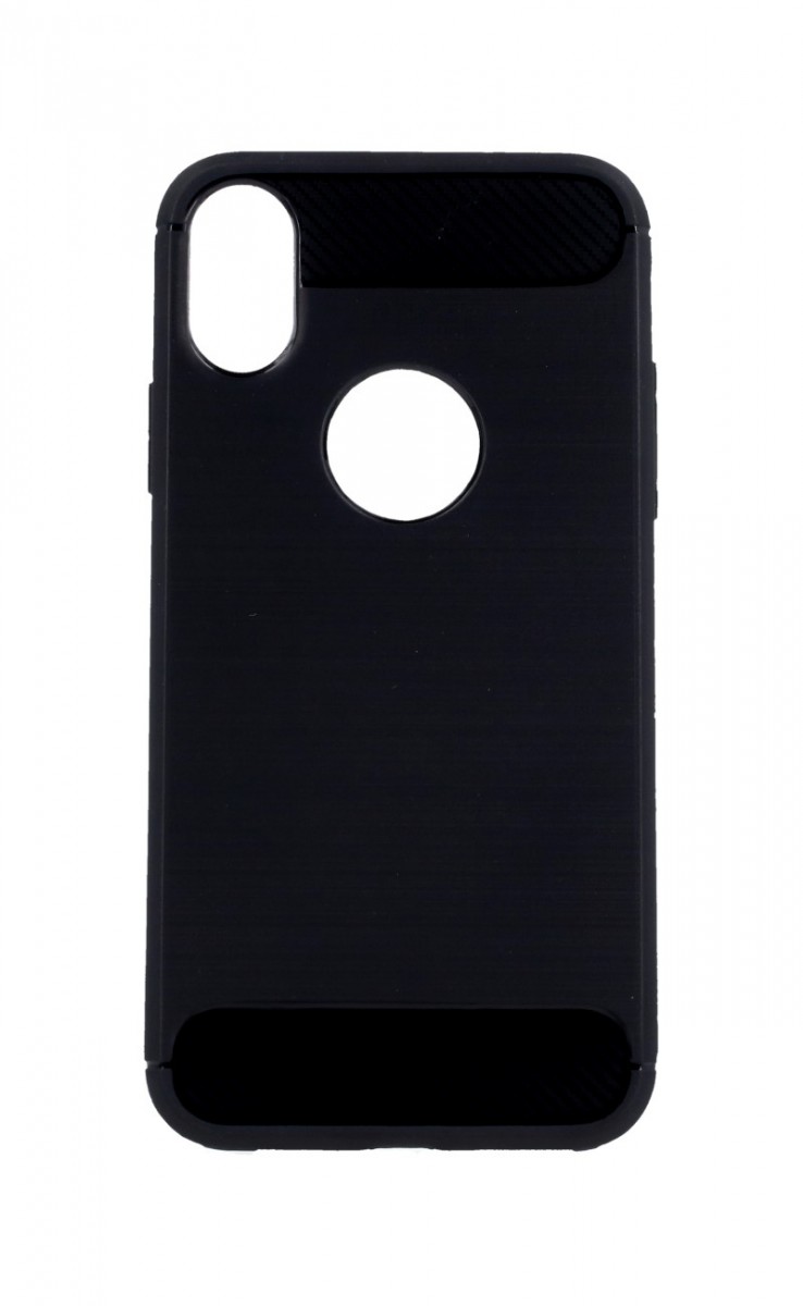 Levně Kryt Forcell iPhone XS silikon černý 48720 (pouzdro neboli obal na mobil iPhone XS)