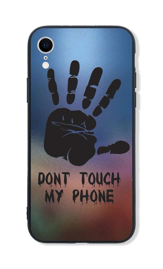 Kryt TopQ LUXURY iPhone XR pevný Don´t Touch Hand 48742 (pouzdro neboli obal na mobil iPhone XR)