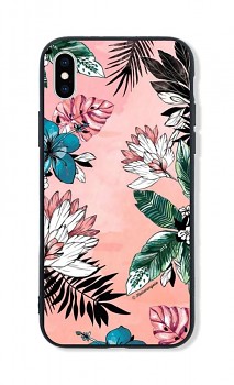 Zadní pevný kryt LUXURY na iPhone XS Tropical Pink