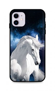 Zadní silikonový kryt DARK na iPhone 11 White Horse