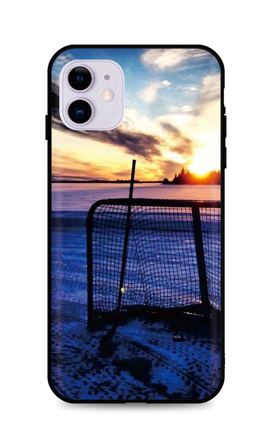 Levně Kryt TopQ iPhone 11 silikon Hockey Sunset 48910 (pouzdro neboli obal na mobil iPhone 11)