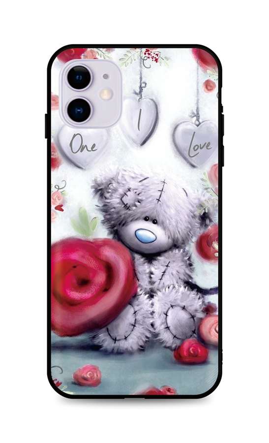 Levně Kryt TopQ iPhone 11 silikon Teddy Bear 48934 (pouzdro neboli obal na mobil iPhone 11)