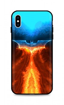 Zadní silikonový kryt DARK na iPhone XS Fiery Batman