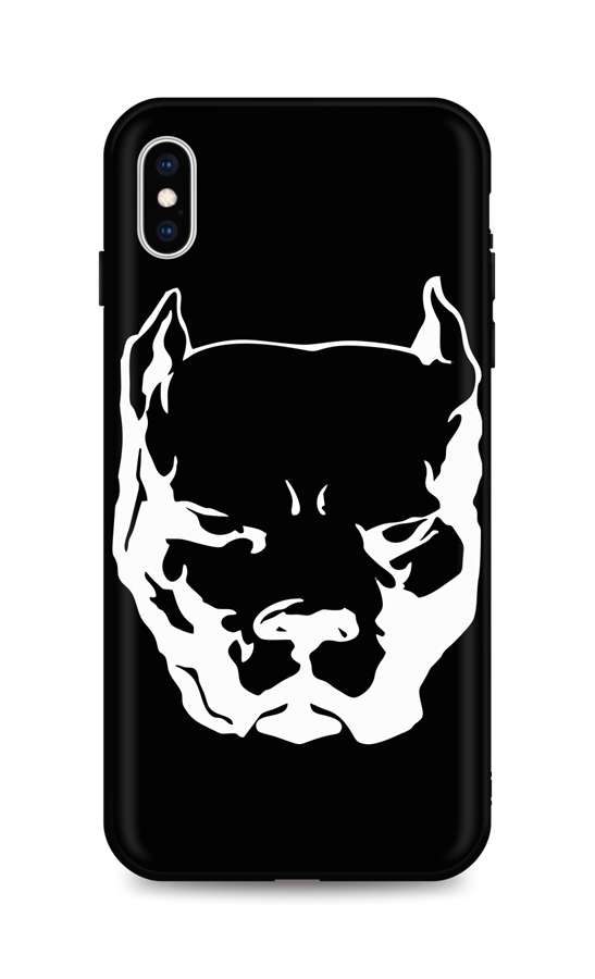 Levně Kryt TopQ iPhone XS silikon Pitbull 49160 (pouzdro neboli obal na mobil iPhone XS)