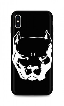 Zadní silikonový kryt DARK na iPhone XS Pitbull