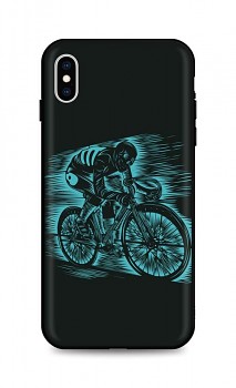 Zadní silikonový kryt DARK na iPhone XS Speeding