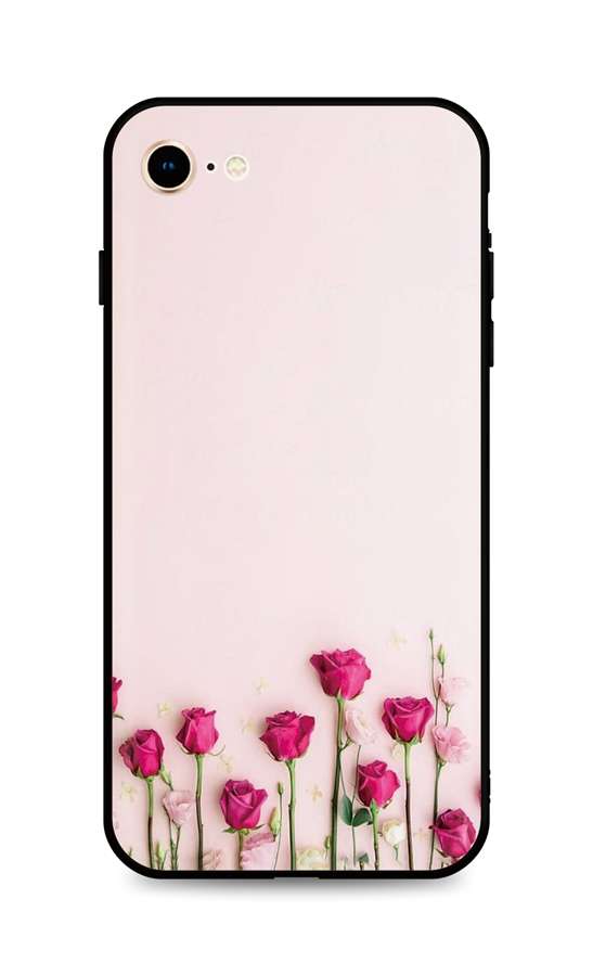 Levně Kryt TopQ iPhone SE 2020 silikon Roses 49294 (pouzdro neboli obal na mobil iPhone SE 2020)