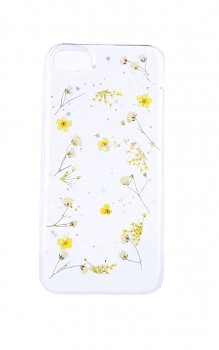 Zadní silikonový kryt na iPhone SE 2020 Kytičky žluté