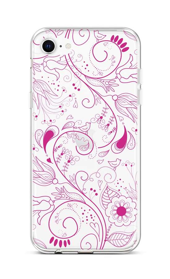 Kryt iPhone SE 2020 Červený motýl 58717 | ProMobily.cz