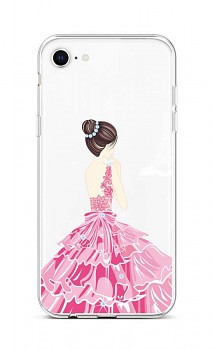Zadní silikonový kryt na iPhone SE 2020 Pink Princess