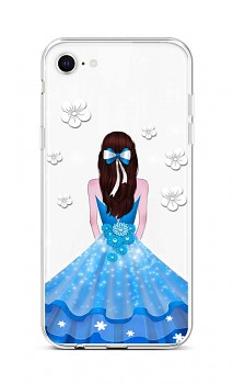Zadní silikonový kryt na iPhone SE 2020 Blue Princess
