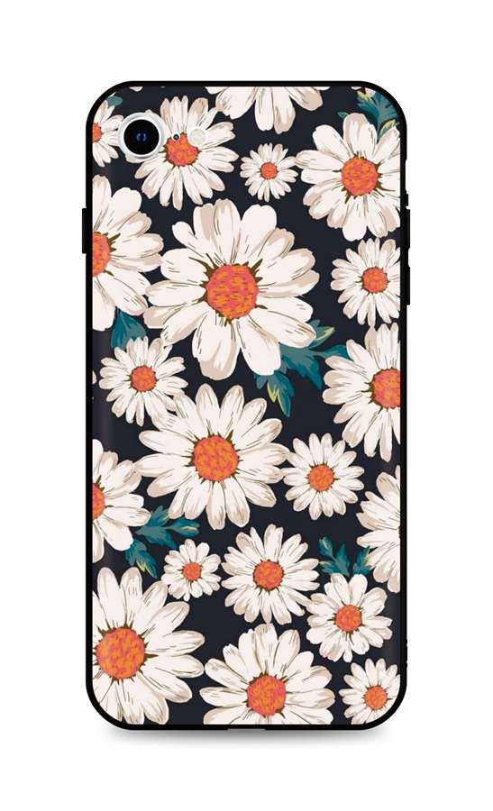 Kryt TopQ iPhone SE 2020 3D silikon Kopretiny 49723 (pouzdro neboli obal na mobil iPhone SE 2020)