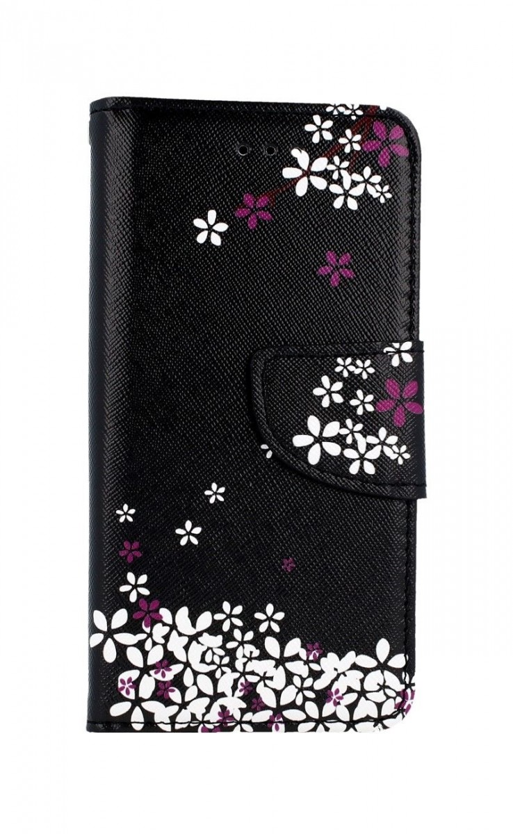 Pouzdro TopQ iPhone SE 2020 knížkové Květy sakury 49753 (kryt neboli obal na mobil iPhone SE 2020)