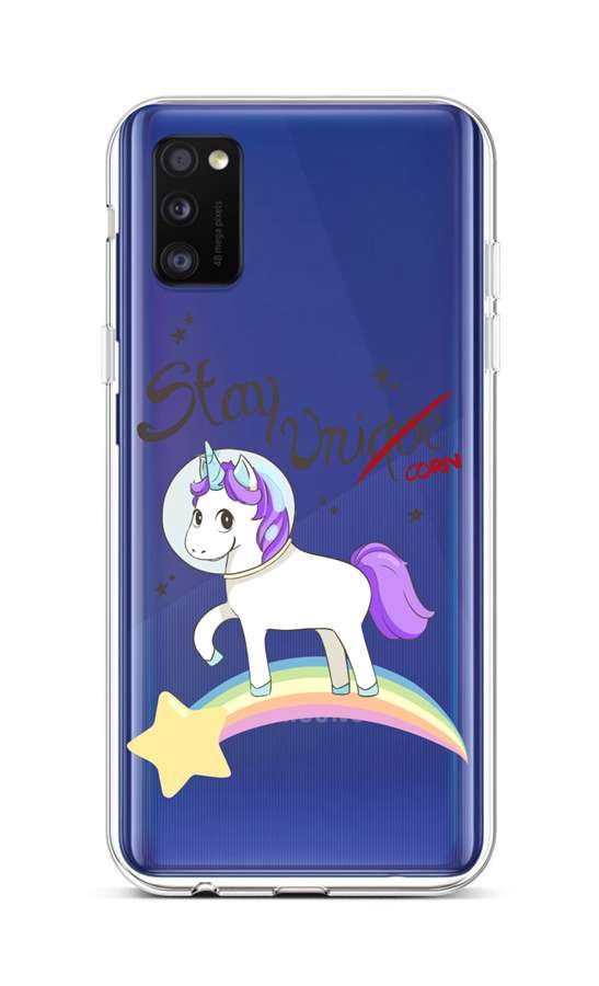 Levně Kryt TopQ Samsung A41 silikon Stay Unicorn 49841 (pouzdro neboli obal na mobil Samsung A41)