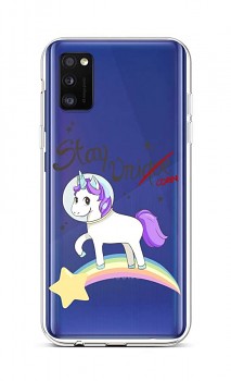 Zadní silikonový kryt na Samsung A41 Stay Unicorn