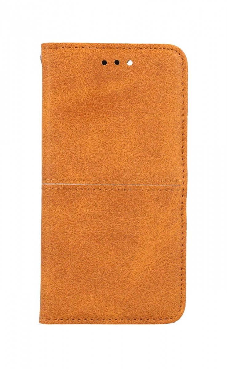 Knížkové pouzdro na iPhone SE 2020 Business světle hnědé