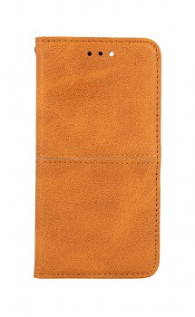 Knížkové pouzdro na iPhone SE 2020 Business světle hnědé