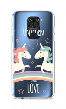 Zadní silikonový kryt na Xiaomi Redmi Note 9 Unicorn Love