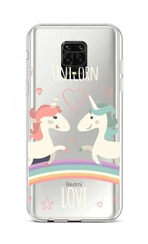 Zadní silikonový kryt na Xiaomi Redmi Note 9 Pro Unicorn Love