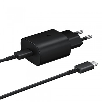 Originální rychlonabíječka Samsung EP-TA800EBE včetně datového kabelu USB-C EP-DA705BBE černá 25W