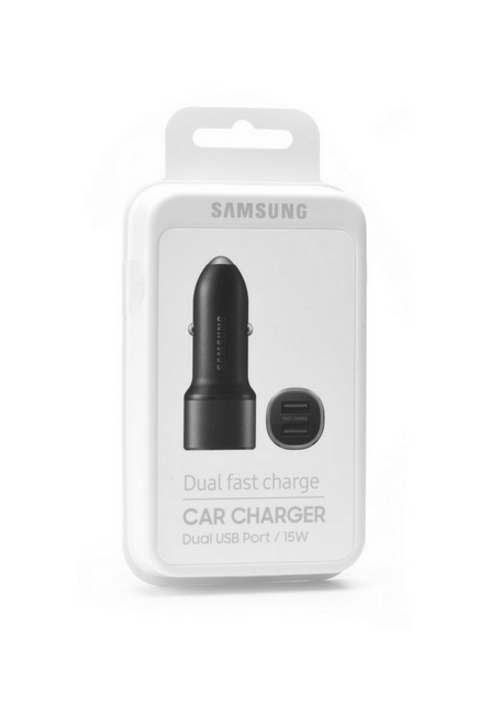 Originální autodobíječ Samsung EP-L1100 Dual Fast Charge 2A černý (EU Blister)