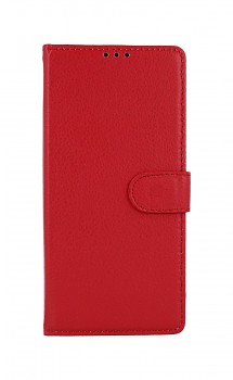 Knížkové pouzdro na Samsung A21s červené s přezkou