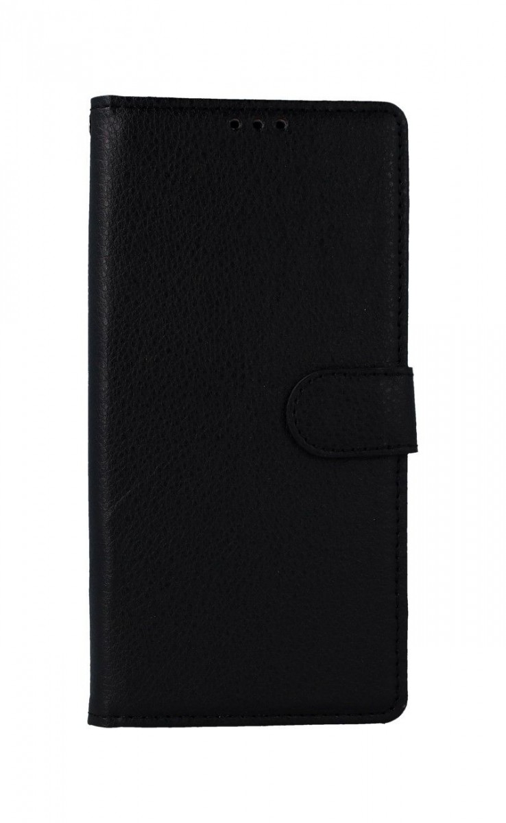 Levně Kryt TopQ Xiaomi Redmi Note 9 knížkový černý s přezkou 50679 (pouzdro neboli obal Xiaomi Redmi Note 9)