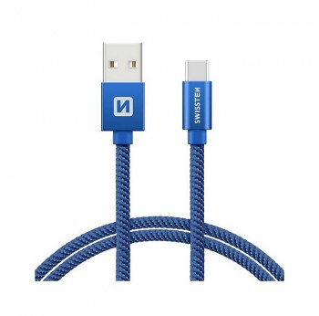 Datový kabel Swissten USB-C (Type-C) 0,2m modrý
