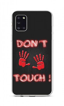 Zadní silikonový kryt na Samsung A31 Don't Touch Red