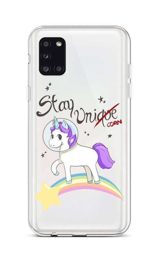 Zadní silikonový kryt na Samsung A31 Stay Unicorn