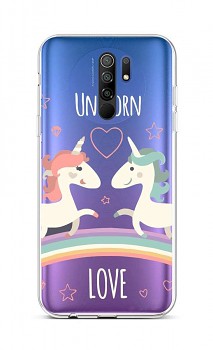 Zadní silikonový kryt na Xiaomi Redmi 9 Unicorn Love