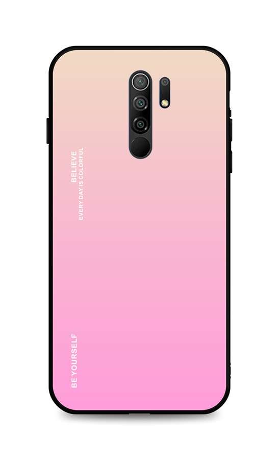 Levně Kryt TopQ LUXURY Xiaomi Redmi 9 pevný duhový meruňkový 51014 (pouzdro neboli obal na mobil Xiaomi Redmi 9)
