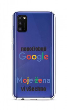 Zadní silikonový kryt na Samsung A41 Google