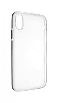 Zadní silikonový kryt na iPhone XS 2 mm průhledný