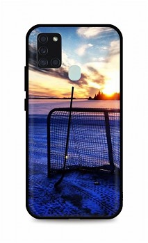 Zadní silikonový kryt DARK na Samsung A21s Hockey Sunset