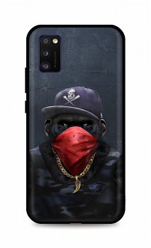 Zadní silikonový kryt DARK na Samsung A41 Monkey Gangster