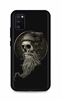 Zadní silikonový kryt DARK na Samsung A41 Music Skeleton