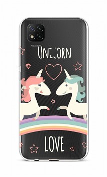 Zadní silikonový kryt na Xiaomi Redmi 9C Unicorn Love