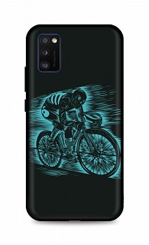 Zadní silikonový kryt DARK na Samsung A41 Speeding