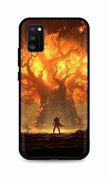 Zadní silikonový kryt DARK na Samsung A41 Warcraft