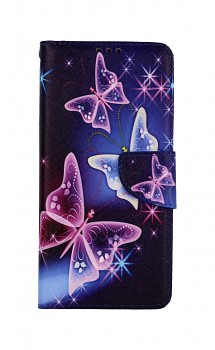 Knížkové pouzdro na Xiaomi Redmi 9C Modré s motýlky