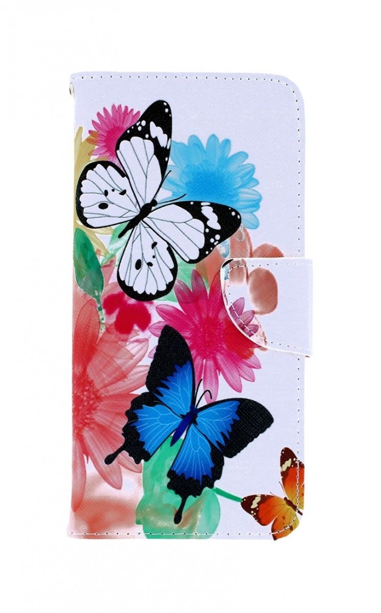 Knížkové pouzdro na Xiaomi Redmi 9C Barevné s motýlky