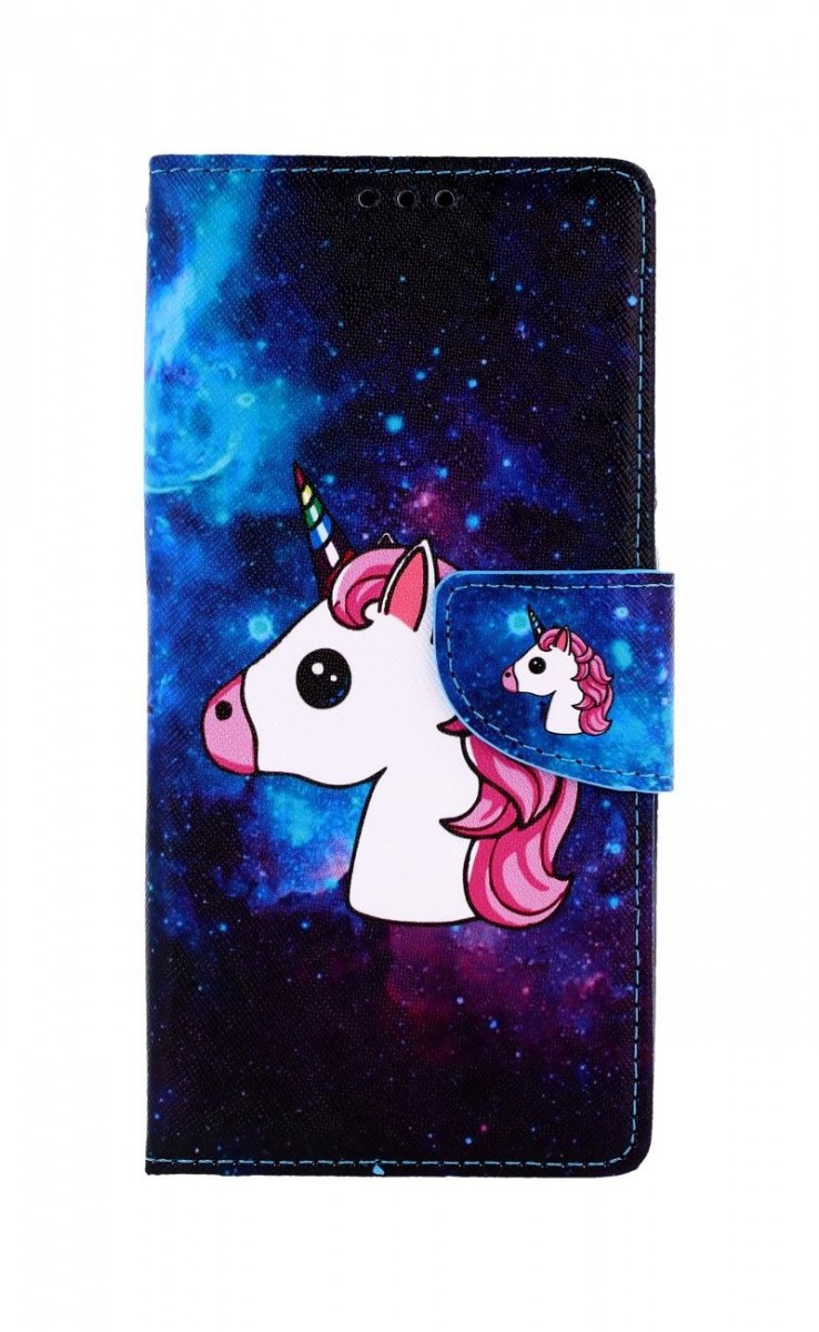Levně Kryt TopQ Xiaomi Redmi 9C knížkový Space Unicorn 52455 (pouzdro neboli obal na mobil Xiaomi Redmi 9C)