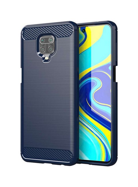 Zadní silikonový kryt na Xiaomi Redmi Note 9 Pro modrý