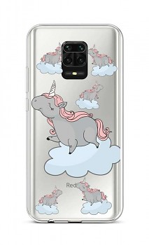 Zadní silikonový kryt na Xiaomi Redmi Note 9 Pro Grey Unicorns