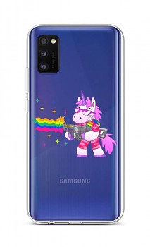 Zadní silikonový kryt na Samsung A41 Rainbow Gun